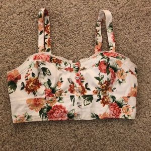 Floral crop top